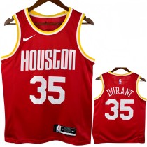 ROCKETS DURANT #35 Red Retro Top Quality Hot Pressing NBA Jersey