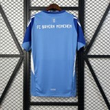 2025-26 Mens Bayern Munich goalkeeper blue soccer Jersey