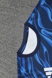 2025-26 Mens  Real Madrid  Upper Blue Training Short Suit