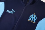2025-26 Mens Marseille royal blue jacket Training Suit