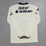 2025/26 Mens Pumas UNAM home white  Long Sleeve Soccer Jersey