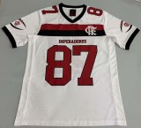 2025-26 Mens Flamengo 87# white soccer  Jersey