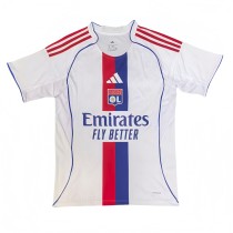 2025-26 Mens Lyon home white fan Soccer Jersey