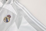 2025-26 Mens Real Madrid light gray Jacket Training Suit