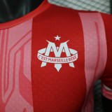 2025-26 Mens Marseille Special Edition Player version red soccer jersey