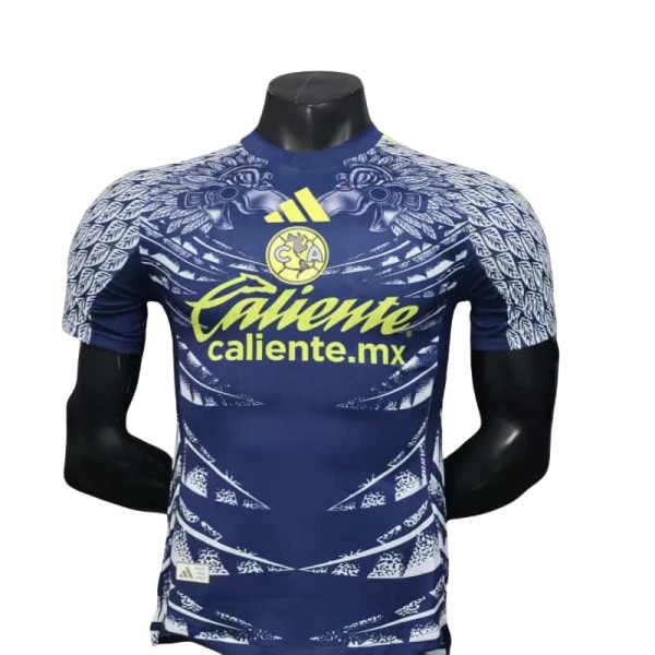 2025-26 Mens Club America  away blue Player Version Soccer Jersey