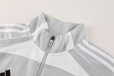 2025-26 Mens Real Madrid light gray Jacket Training Suit