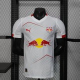 2025-26 Mens Red Bull Bragantino white Player version soccer jersey (布拉甘红牛)