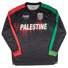 2025-26  Mens Palestine（Palestina） black  Long Sleeve Soccer Jersey