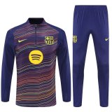 2025-26 Mens Barcelona blue Half pull  Training  suit