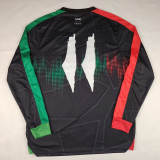 2025-26  Mens Palestine（Palestina） black  Long Sleeve Soccer Jersey