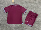 2025-26 Kids  West Ham United home soccer Jersey