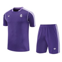 2025-26 Mens Real Madrid Purple  Training Short Suit