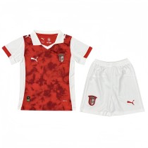 2025-26 Kids  Braga home red soccer jersey