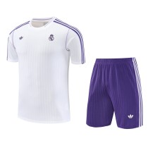 2025-26 Mens Real Madrid white Training Short Suit