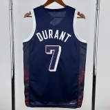 2024 Olympic Game USA DURANT # 7 Dark Blue Basketball Jersey