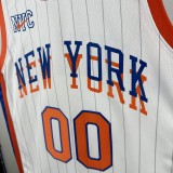 2025 KNICKS CLARKSON #00 White City Edition Top Quality Hot Pressing NBA Jersey