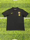 2025-26 Mens Barcelona black polo soccer Jersey
