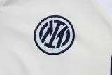 2025-26 Mens Inter Milan Off white Half pull Training Suit