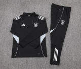 2025-26 Mens Germany black Half pull Training suit