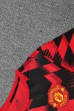 2025-26 Mens Manchester United red black Short traning suit