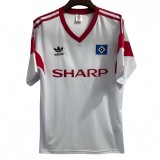 1988 Retro Mens Hamburg SV white Home  Soccer Jersey