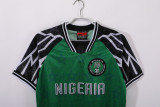 1995 Mens Nigeria  Home  Retro green soccer Jersey