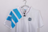1992-93 Mens Retro Marseille Home white soccer Jersey
