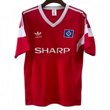 1998 Retro Mens Hamburg SV away red Soccer Jersey