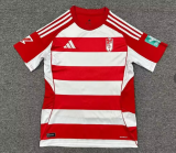 2025-26 Men‘s Granada home Red and white soccer Jersey