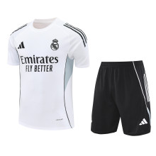 2025-26 Mens Real Madrid white Training Short Suit