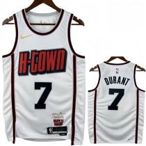 24-25 ROCKETS DURANT #7 White City Edition Top Quality Hot Pressing NBA Jersey