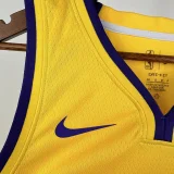 Lakers DONCIC #77 Yellow Top Quality Hot Pressing NBA Jersey