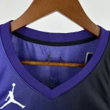 23-24 Kings LAVINE #8 Purple Top Quality Hot Pressing NBA Jersey (Trapeze Edition)