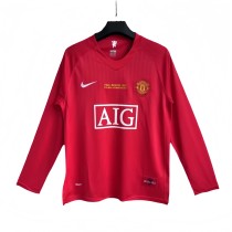 2007-08 Mens Retro Manchester United Home Long sleeve Jersey