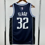 22-23 Dallas Mavericks FLAGG #32 Royal Blue Top Quality Hot Pressing NBA Jersey (Trapeze Edition)