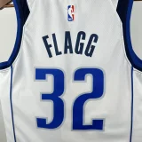 22-23 Dallas Mavericks FLAGG #32 White Top Quality Hot Pressing NBA Jersey