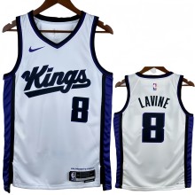 23-24 Kings LAVINE #8 White Top Quality Hot Pressing NBA Jersey