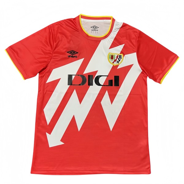 2025-26 Mens Rayo Vallecano home  red soccer Jersey