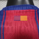 2025-26  Mens Barcelona home Player version soccer jersey