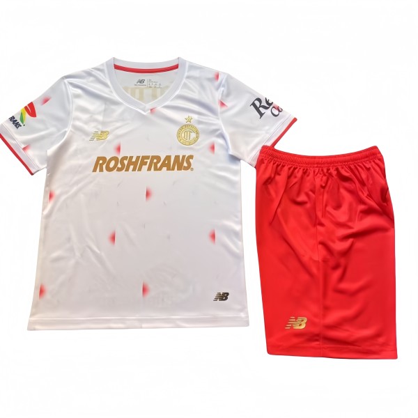 2025-26 KIDS Toluca away white  soccer jersey