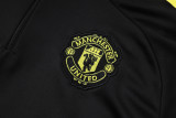 2025-26 KIDS Manchester United black Half-pull Training suit