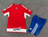 2025-26  Kids  Granada home Red and white soccer Jersey