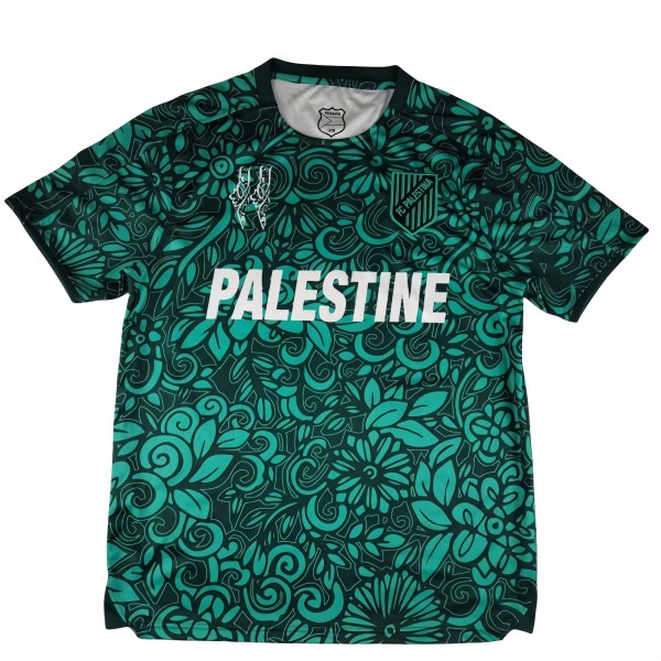 2025-26  Mens Palestine（Palestina） black green Soccer Jersey