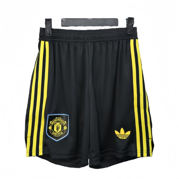 2025-26  Mens Manchester United third away black Shorts Pants