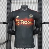 2025-26 Mens Manchester United black  Player version soccer Jersey