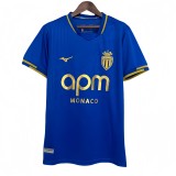 2025-26 Mens  AS Monaco  away  blue soccer Jersey