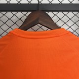 2025-26 Mens Schalke 04  Third away orange  Fans Soccer Jersey