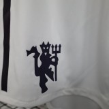 2025-26  Mens Manchester United white Player version  Shorts  Pants