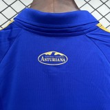 2025-26 Kids  Real Oviedo home blue Soccer Jersey